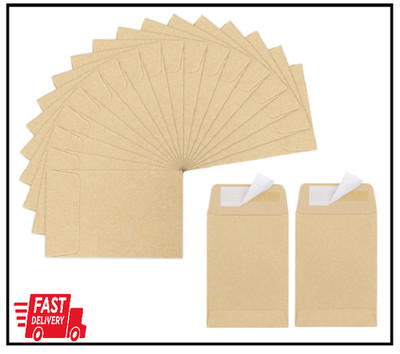 180pcs Small Seed Saving Envelopes Bulk 2.35 X 3.5 Empty Paper Packets for Coins