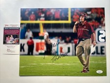JIMBO FISHER Autographed Signed 11x14 Photo Picture Florida State Texas A&M COA