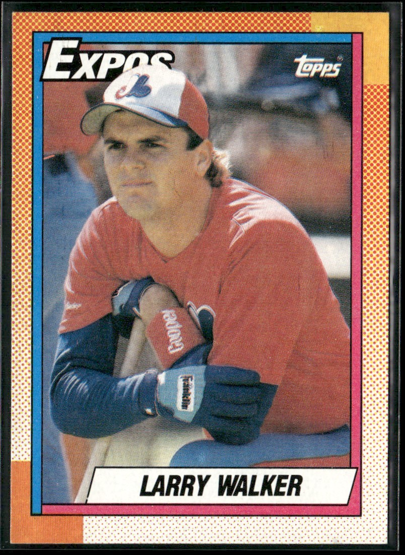 1990 Topps Larry Walker Rookie Montreal Expos #757