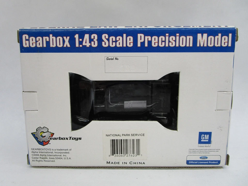 Gearbox Ford Expedition Diecast 1:43 Scale U.S. National Park Service Police - Image 4 of 4