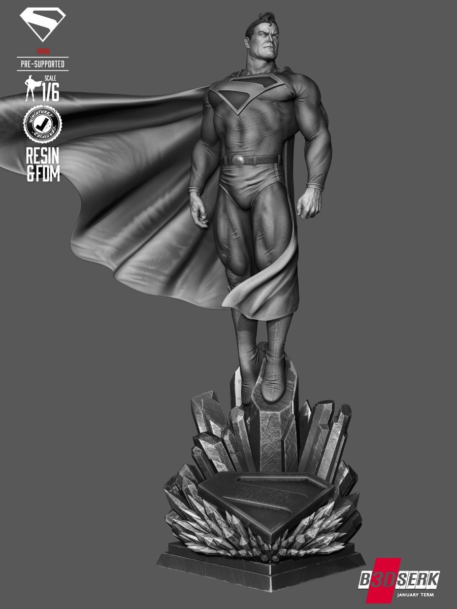 Superman - Kingdom Come 1/6 or 1/8 Scale Statue 3D Print Model Kit
