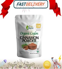 True Organic Ceylon Cinnamon Powder, 1 lb, Premium Grade, Gluten Free