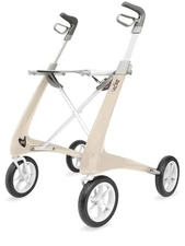 byACRE Carbon Ultralight Rollator Walker, Compact Track, 16" x 22" Seat (W x H)