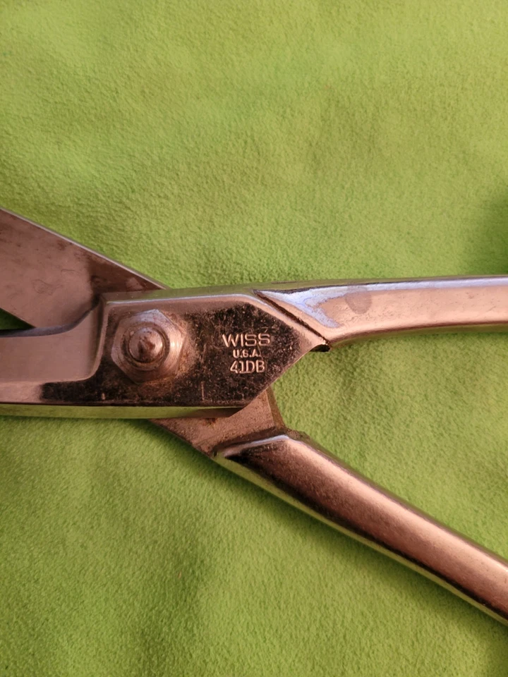 Tijeras para aves de corral Wiss 8,5" punta de perilla de bola tijeras de alta resistencia de colección 41DB Foto 3 de 4