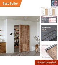 36" Concealed Sliding Barn Door Hardware Kit with Soft Close Mechanism for 28...