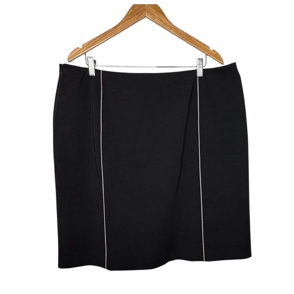 Apostrophe Woman Black Pencil Skirt Plus Size 20W Career Office Lined - Image 3 of 4