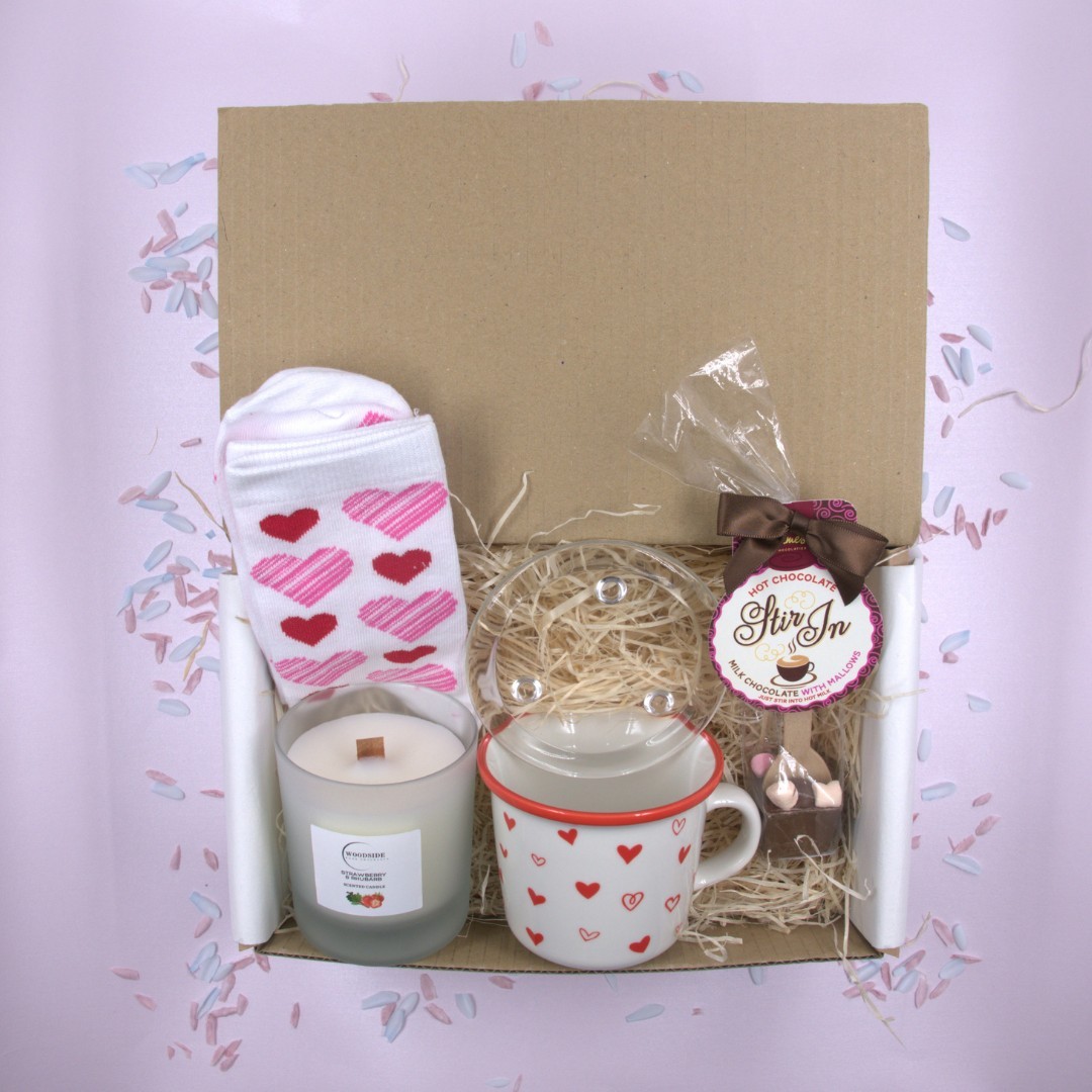 Hug in a Mug Valentine's Treat Box Gift Hamper