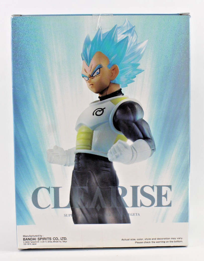 Figura Super Saiyan Vegeta Dragon Ball Super Clearise Super Saiyan God 7,5"