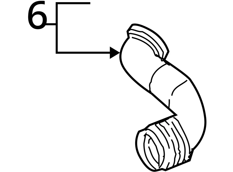Chevrolet Cavalier 2004 filtro de aire conducto de admisión manguera tubo VY2C8 Foto 4 de 4