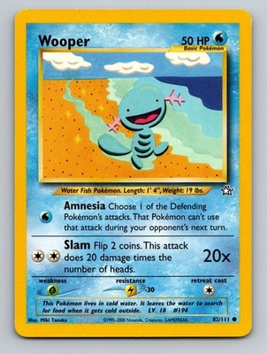 Wooper Neo Genesis Common 082/111 Pokemon