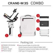 Zhiyun Crane M3S Combo 3-Axis Gimbal Stabilizer for Camera Smartphone Gopro Hero
