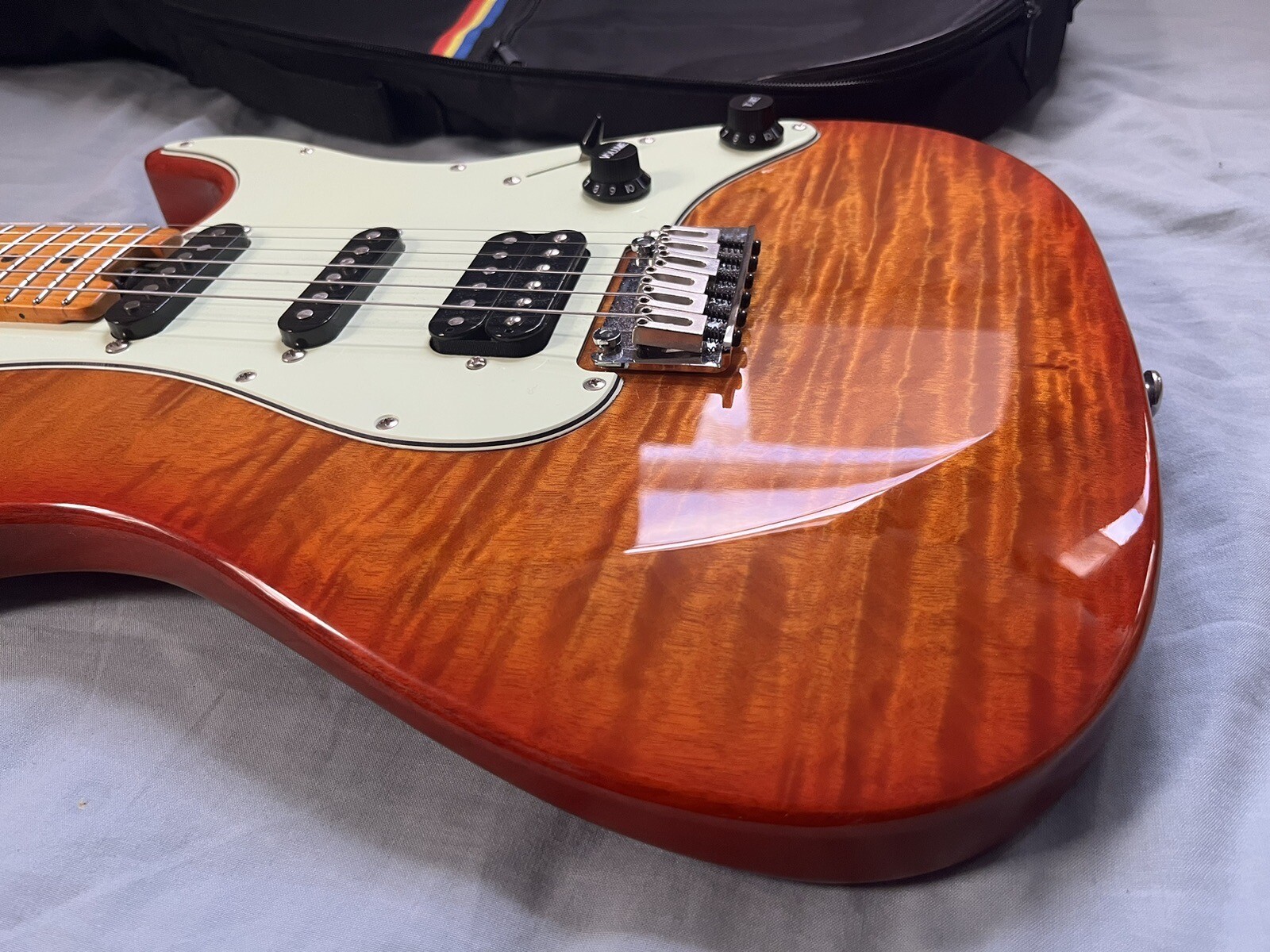 Eart Guitars NKC3 Model Modern Roasted Mahogany Modern Electric Guitar