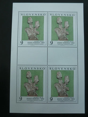 SLOVAKIA, 1993 Art minisheet of 4, VF, MNH, #175