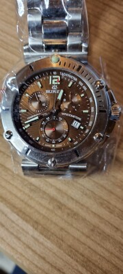 Burett  Herren Armbanduhr , ungetragen , Batt. leer, Durchmesser 42 mm