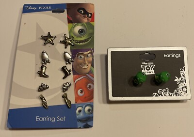 Toy Story Jewelry Earring set (6 Pair) Rex Biting Boots Badge