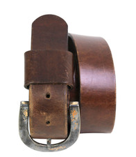 VTG The Limited BROWN GENUINE LEATHER 1 3/8"Wd DRESS CASUAL WOMEN'S BELT M 55M