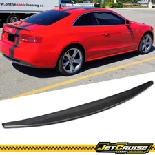 Fits 08-17 Audi A5 B8 B8.5 Coupe S Style Carbon Fiber Rear Trunk Spoiler Wing