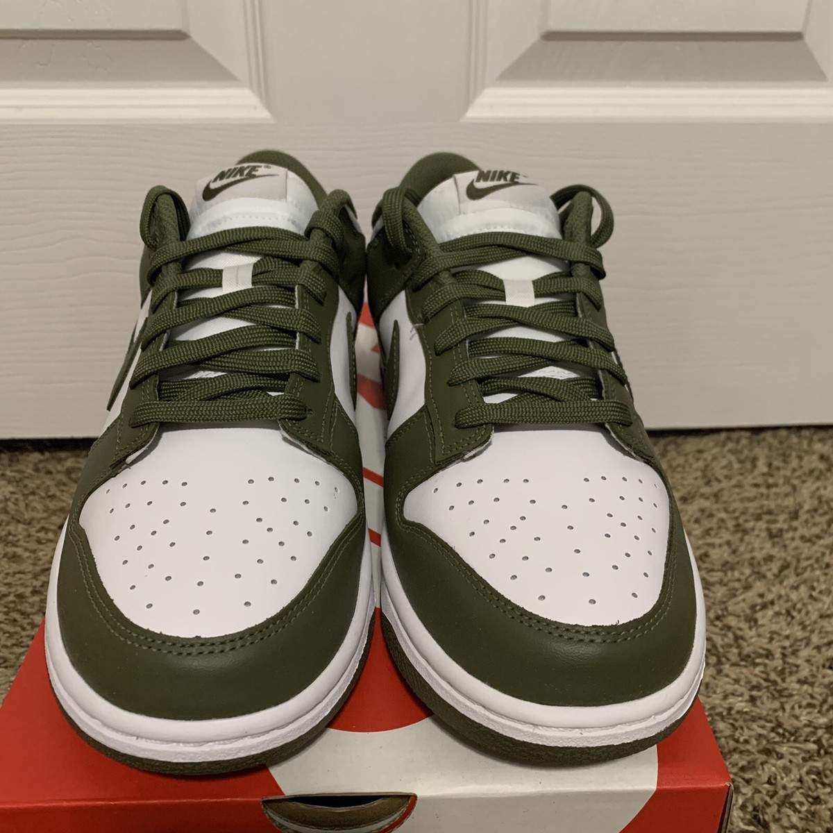 Nike Women Dunk Low Medium Olive DD1503-120 Size 10.5W/ 9M