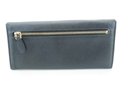 ○Prada 1M1132 Saffiano Long Wallet Bifold Nero Black Jsb | eBay