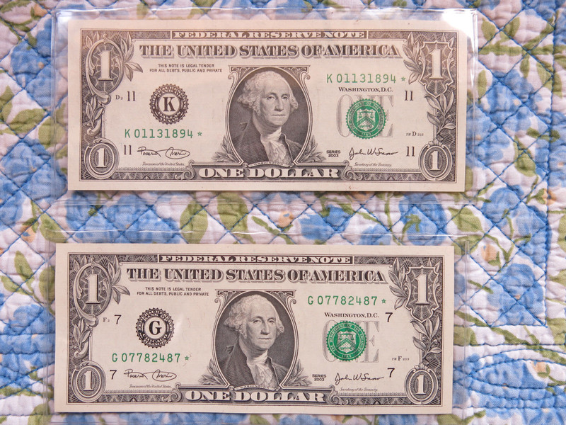 2003 $1 STAR NOTES un-circulated in Excellent condition.