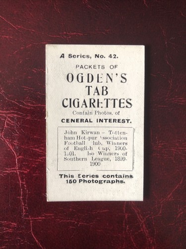 OGDENS Tabs - Footballers - General Interest - A Series - John Kirwan - Picture 2 of 2