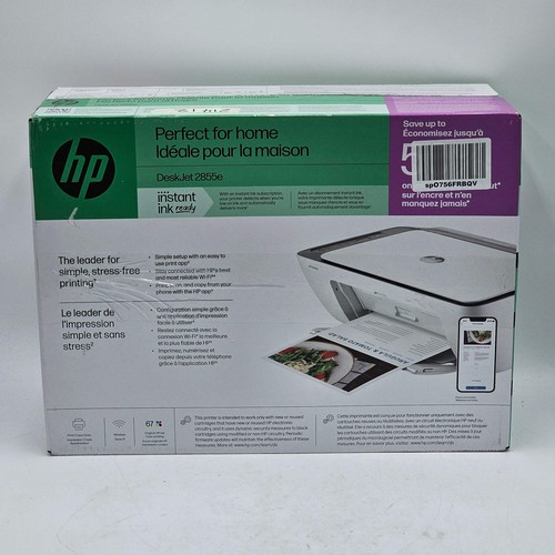 New HP DeskJet 2855e All-in-One Printer White