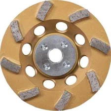 Makita 4-1/2" Turbo 8 Segment Diamond Cup Wheel for Angle Grinders Low Vibration