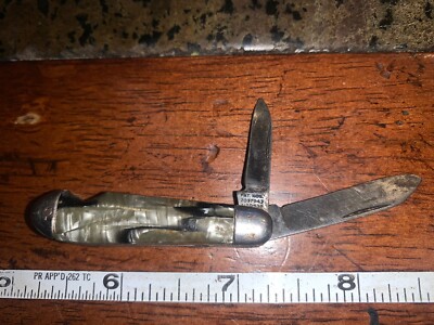 Vintage 2 Blade Pocket Knife Vintage Hammer Brand 1930's PAT. NO5
