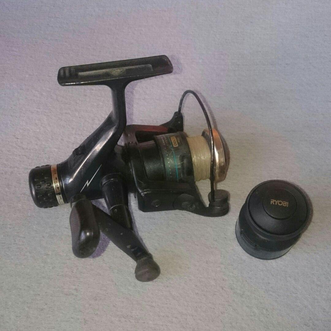 美品RYOBI リョービ リール 船 103 SUPER CARBOTEC RYOBI SUPER CARBOTEC 船80 リール BALL BEARING GEAR RATIO 3.8