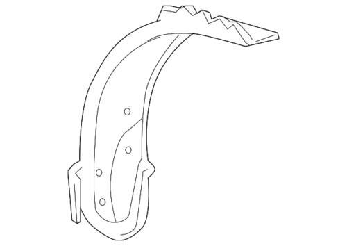 Forro del guardabarros para Ford (N/P YF1Z-16103-CA)