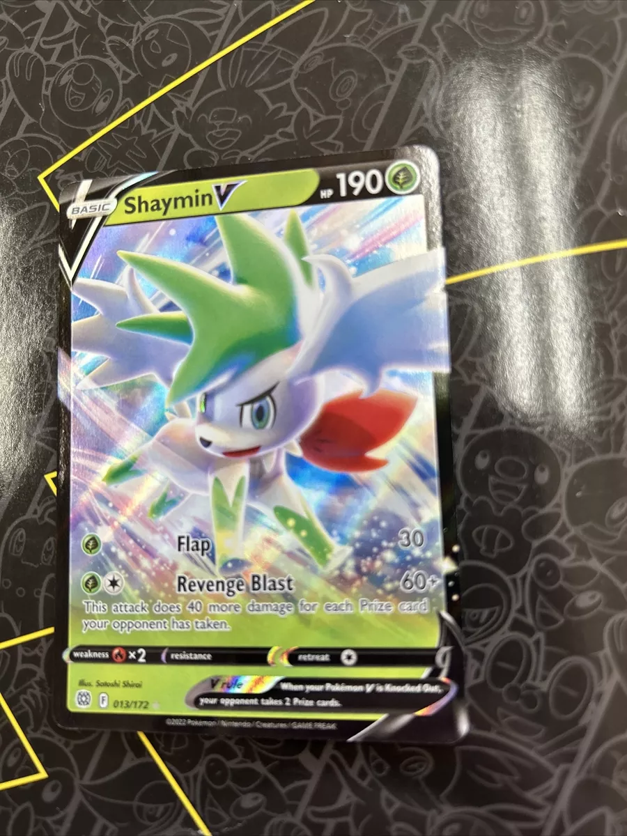 Pokemon TCG Shaymin V 013/172 Brilliant Stars Card NM/M