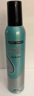 Shine + Amplify Hair Mousse Holds Smooth Curls after style 8 oz SHIPS N 24 HOURS