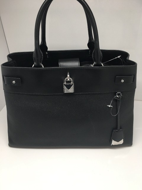 michael kors gramercy large leather satchel