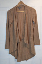 Neiman Marcus Womens Camel Brown/Tan open Cardigan size small