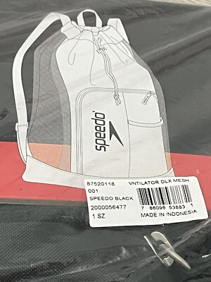 Speedo Unisex-Adult Deluxe Ventilator Mesh Equipment Bag , Speedo Black