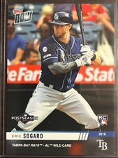 2019 Topps Now #PS-141 Eric Sogard Tampa Bay Rays
