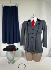 English Nanny Babysitter California Costumes Halloween Girl's LARGE 10-12