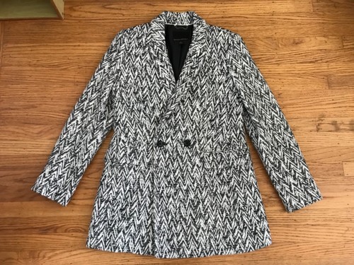 white textured coat long jacket | eBay