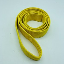 taekwondo belt yellow Karate Size 1 Measures 1.75 Inch Good Cond