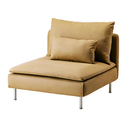 Ikea Soderhamn 1 Seat Section Cover Samsta Dark Yellow 802.756