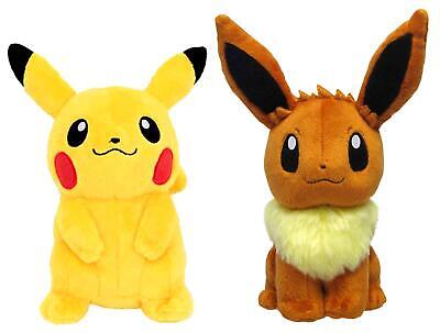 Pokemon Pikachu & Eevee (S) Plush Set of 2, Height 18cm ALL Pokemon Pikachu & Eevee (S) Plush Set of 2, Height 18cm ALL