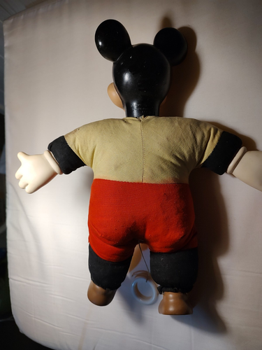 Vtg 1972 Disney Mickey Mouse Pull String Talking Doll Horseman WORKS! - Picture 3 of 6