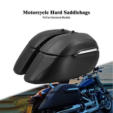 Motorcycle Hard Luggage Saddle Bags Side Saddlebags For Harley Crusier Victory