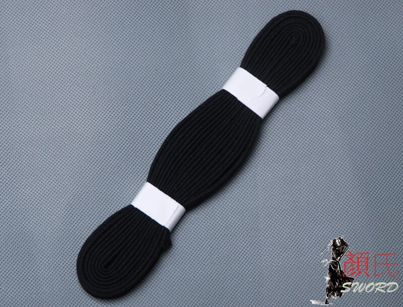 Cordón de envolver Ito Sageo de algodón negro 4 m para espada samurai japonesa Katana Tsuka  Foto 4 de 4
