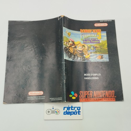 Manual Donkey Kong Country 3 Dixie Kong's / super nintendo Snes Pal Eur - Picture 4 of 5