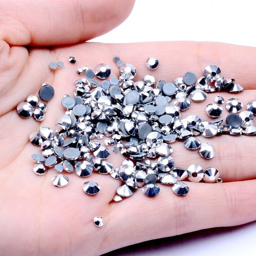 40 Colour 1440pcs Hot Fix Rhinestones FlatBack GLASS Crystals Clothes Decoretion - Picture 38 of 49