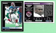 1992 Pinnacle Football Thurman Thomas #22 Buffalo Bills👍