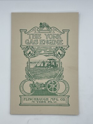The York Gas Engine Flinchbaugh Mfg Brochure
