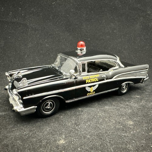 MATCHBOX DYM 96666 1957 CHEVROLET BEL AIR OHIO STATE HIWAY PATROL 1:43 SCALE