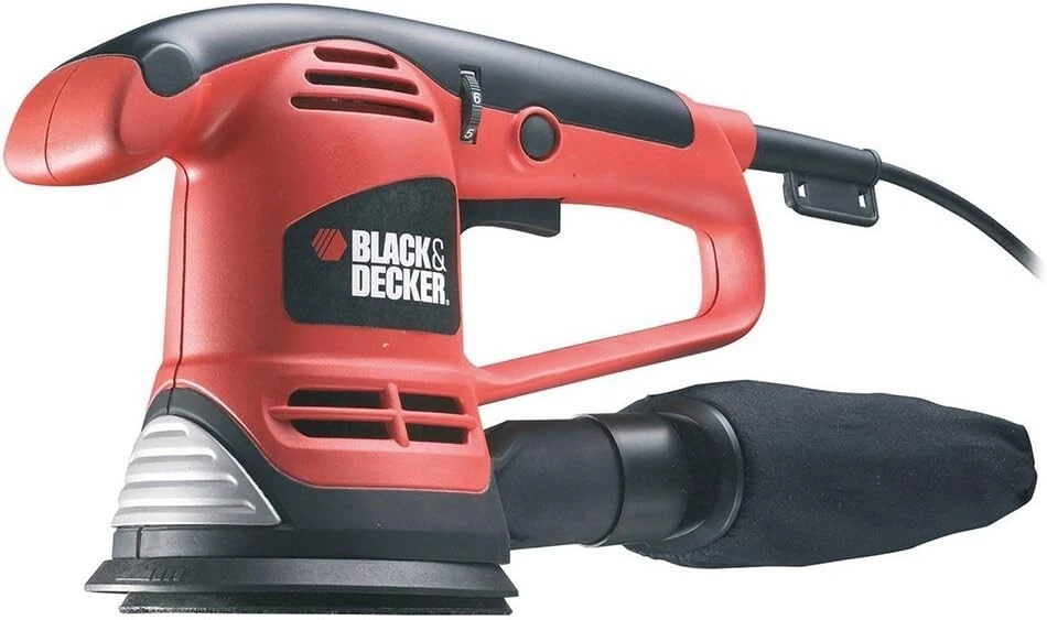 Black+Decker Levigatrice Rotorbitale 480W 125mm Valigetta 3 Accessori KA191EK-QS
